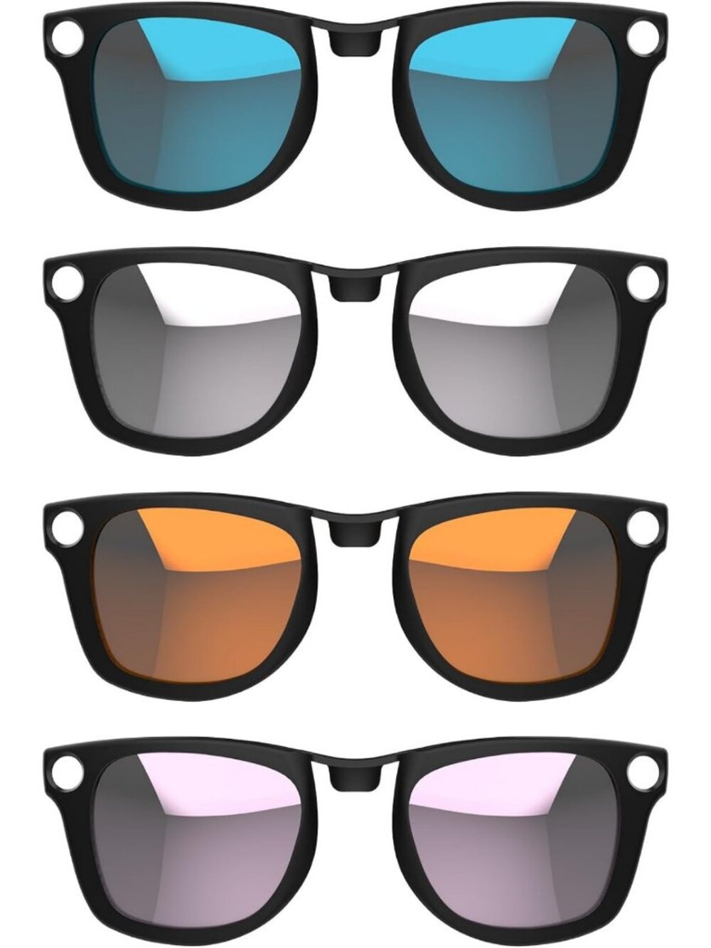 4-Pack Polarized Clips for Wayfarer Sunglasses - UV Protection & Easy Clip-On